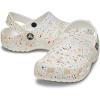 Crocs Unisex-Child Classic Graphic Clog(White/Multi Paint Splatter)