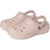 Crocs Unisex-Child Via Lined Clogs (Little Kid)(Pink Rose)