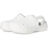 Crocs Unisex-Child Via Lined Clogs (Little Kid)(White)