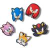 Crocs Unisex’s Jibbitz Shoe SEGA Hedgehog Multi Pack, Charms Characters(Sonic The Hedge Hog 5-Pack)