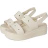 Crocs Women’s Brooklyn 4U Low Wedges, Platform Wedge Sandals for Women(Stucco)