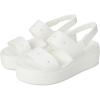 Crocs Women’s Brooklyn 4U Low Wedges, Platform Wedge Sandals for Women(White)