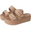 Crocs Women’s Brooklyn Buckle Low Wedges(Latte)