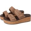 Crocs Women’s Brooklyn Cork Buckle Sandals(Milk Chocolate)