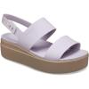 Crocs Women’s Brooklyn Low Wedge Sandals(Mauve Mist/Mushroom)