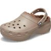 Crocs Womens Classic Lined Platform Clogs(Mushroom)