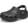 Crocs Women’s Classic Platform Glitter Clog(Black)