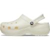 Crocs Women’s Classic Platform Glitter Clog(Chalk)