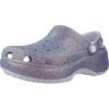 Crocs Women’s Classic Platform Glitter Clog(Purple Moon)