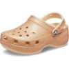 Crocs Women’s Classic Platform Glitter Clog(Shitake)