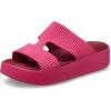 Crocs Women’s Getaway Platform H-Strap Sandals Wedge for Women(Dragon Fruit)