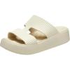 Crocs Women’s Getaway Platform H-Strap Sandals Wedge for Women(Sandstone)