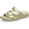 Crocs Women’s Getaway Strappy Sandals(Champagne Metallic)