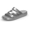 Crocs Women’s Getaway Strappy Sandals(Silver)