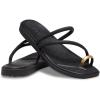 Crocs Women’s Miami Toe Loop Sandals(Metallic Black)
