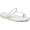 Crocs Women’s Miami Toe Loop Sandals(Metallic Chalk)