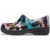 Crocs Women’s Neria Pro II Clogs, Slip Resistant Work Shoes for Women(Black/Tie-dye)