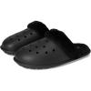 Crocs unisex-adult Classic Fuzz Scuff Slippers(Black)