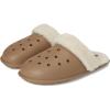 Crocs unisex-adult Classic Fuzz Scuff Slippers(Sepia)