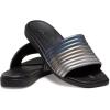 Crocs womens Miami Slide(Metallic Black)