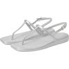 Crocs womens Miami Thong Sandal(Silver)