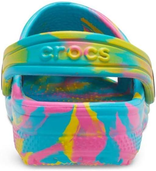 imageCrocs Kids Classic Marbled TieDye ClogsDigital AquaMulti