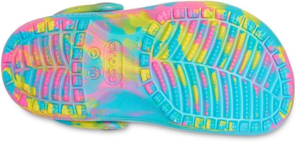 imageCrocs Kids Classic Marbled TieDye ClogsDigital AquaMulti