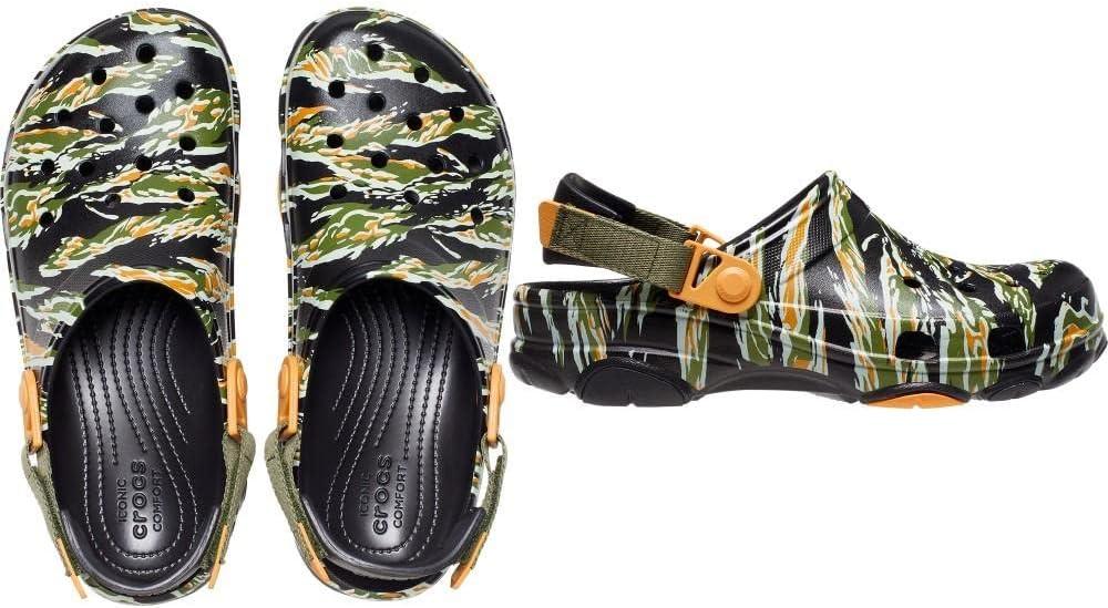 imageCrocs Unisex Adult AllTerrain Camo ClogsBlackMulti