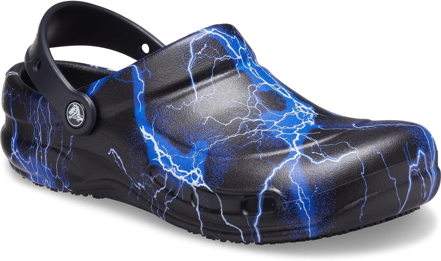imageCrocs Unisex Adult Bistro Graphic ClogsBlackLightning