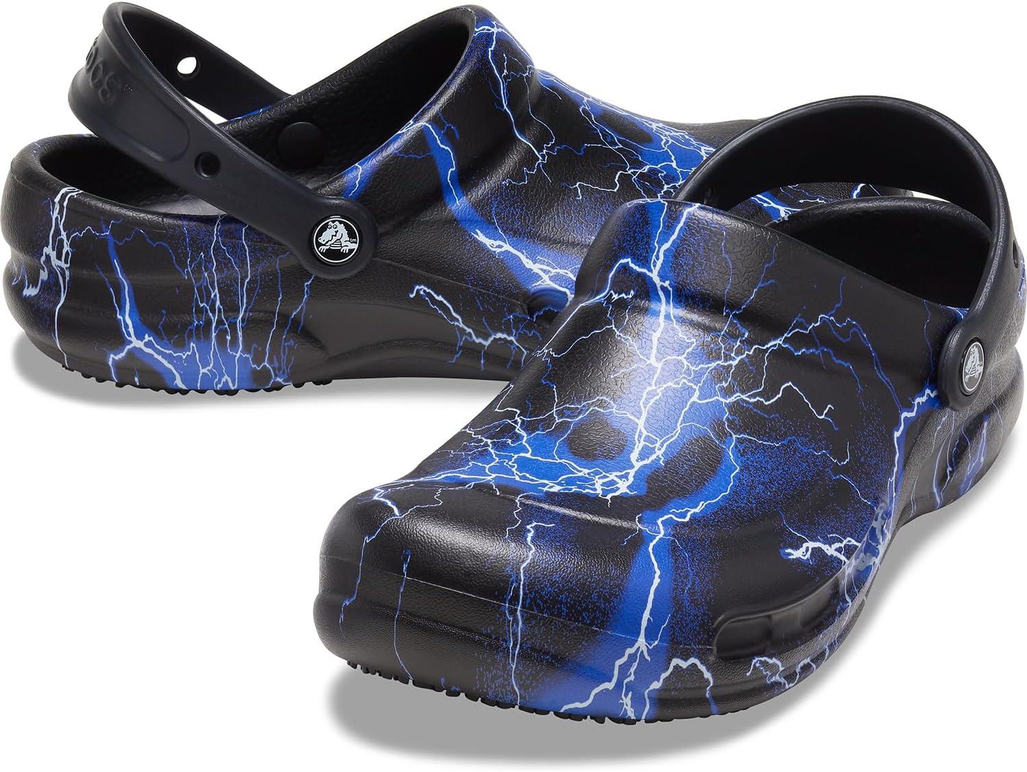 imageCrocs Unisex Adult Bistro Graphic ClogsBlackLightning