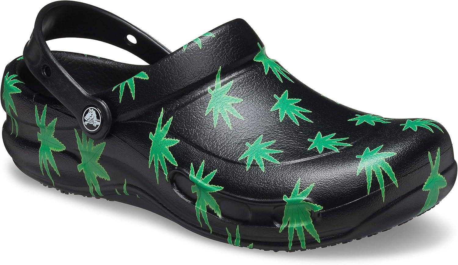 imageCrocs Unisex Adult Bistro Graphic ClogsHemp Leaves