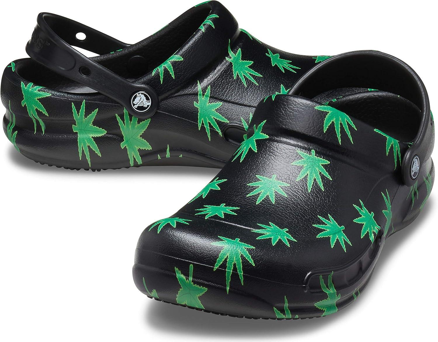 imageCrocs Unisex Adult Bistro Graphic ClogsHemp Leaves