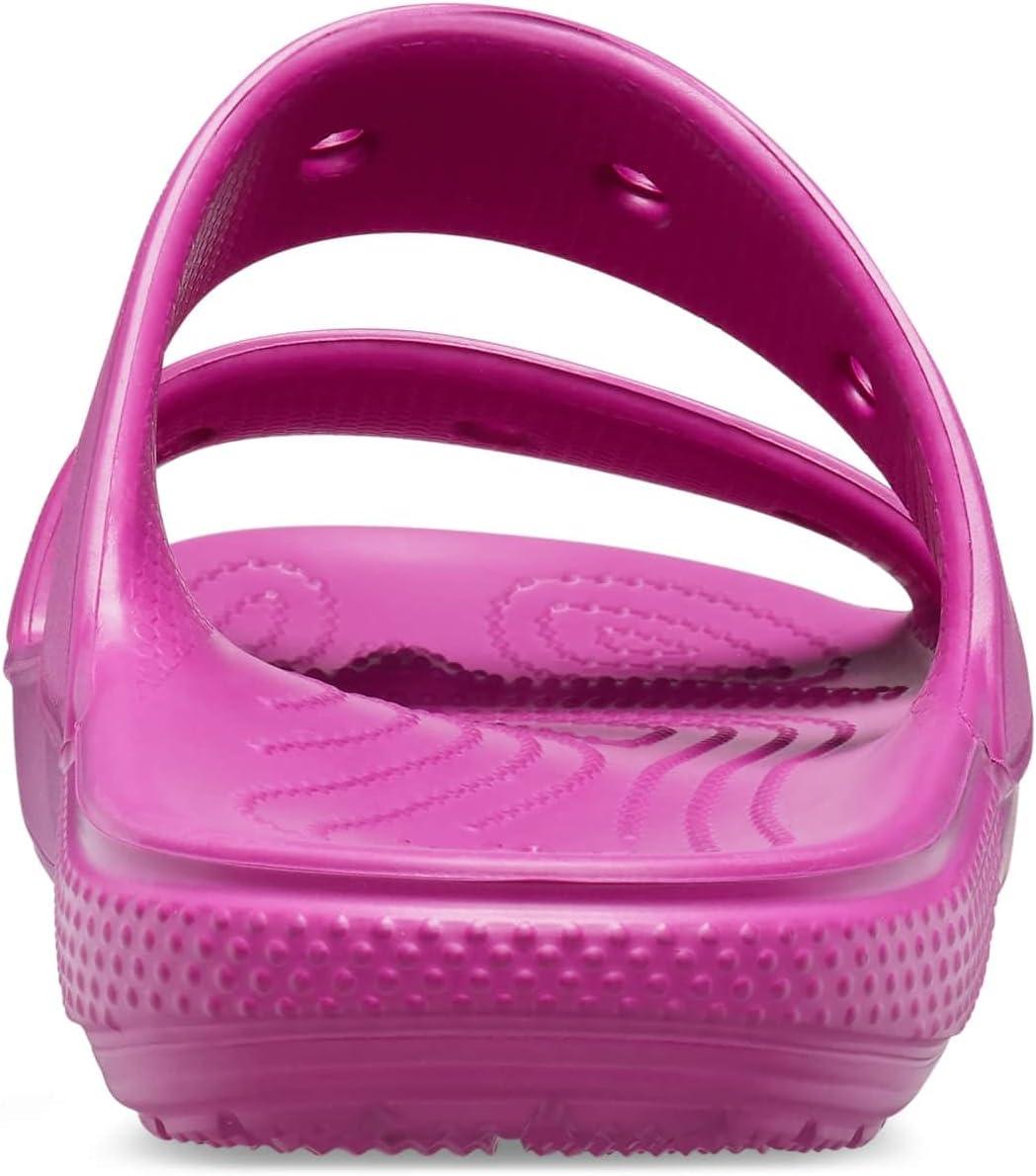 imageCrocs Unisex Adult Classic Twostrap Slide SandalsFuchsia Fun