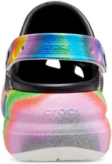 imageCrocs Unisex Adult Crush ClogsBlackMulti Spray Dye