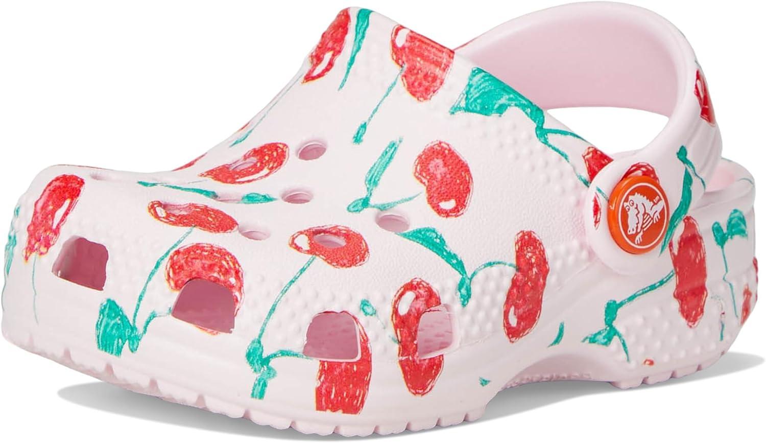 imageCrocs Unisex Child Littles Clogs Infant and Baby Shoes for Girls and BoysPink MilkCherries