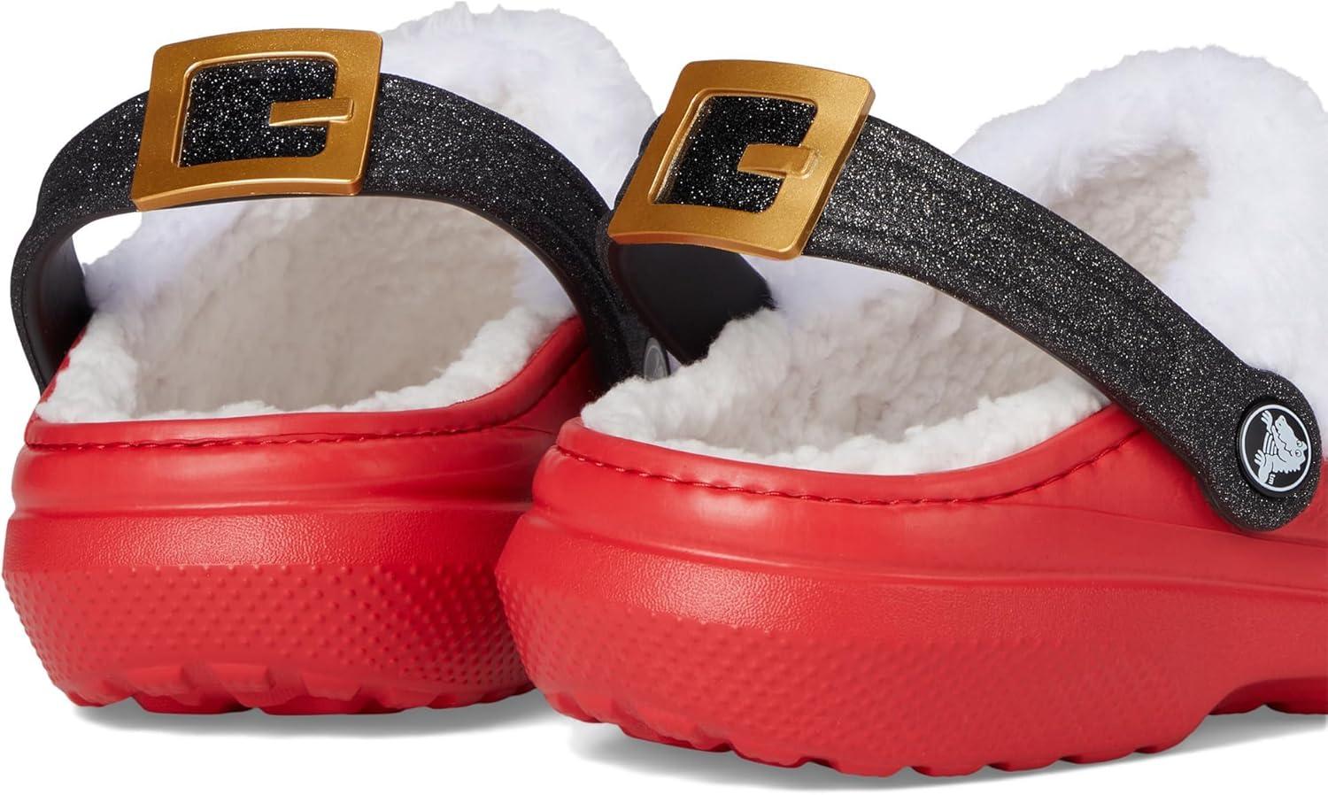 imageCrocs UnisexAdult Classic Holiday Lined ClogsVarsity RedMulti