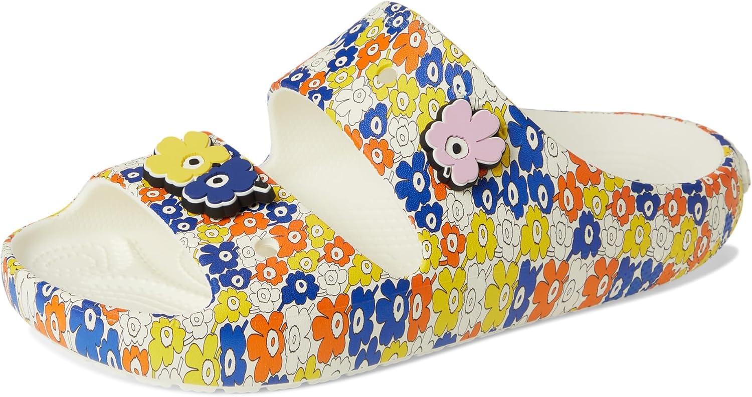 imageCrocs UnisexAdult Marimekko Classic Slides SandalFloralMarimekko