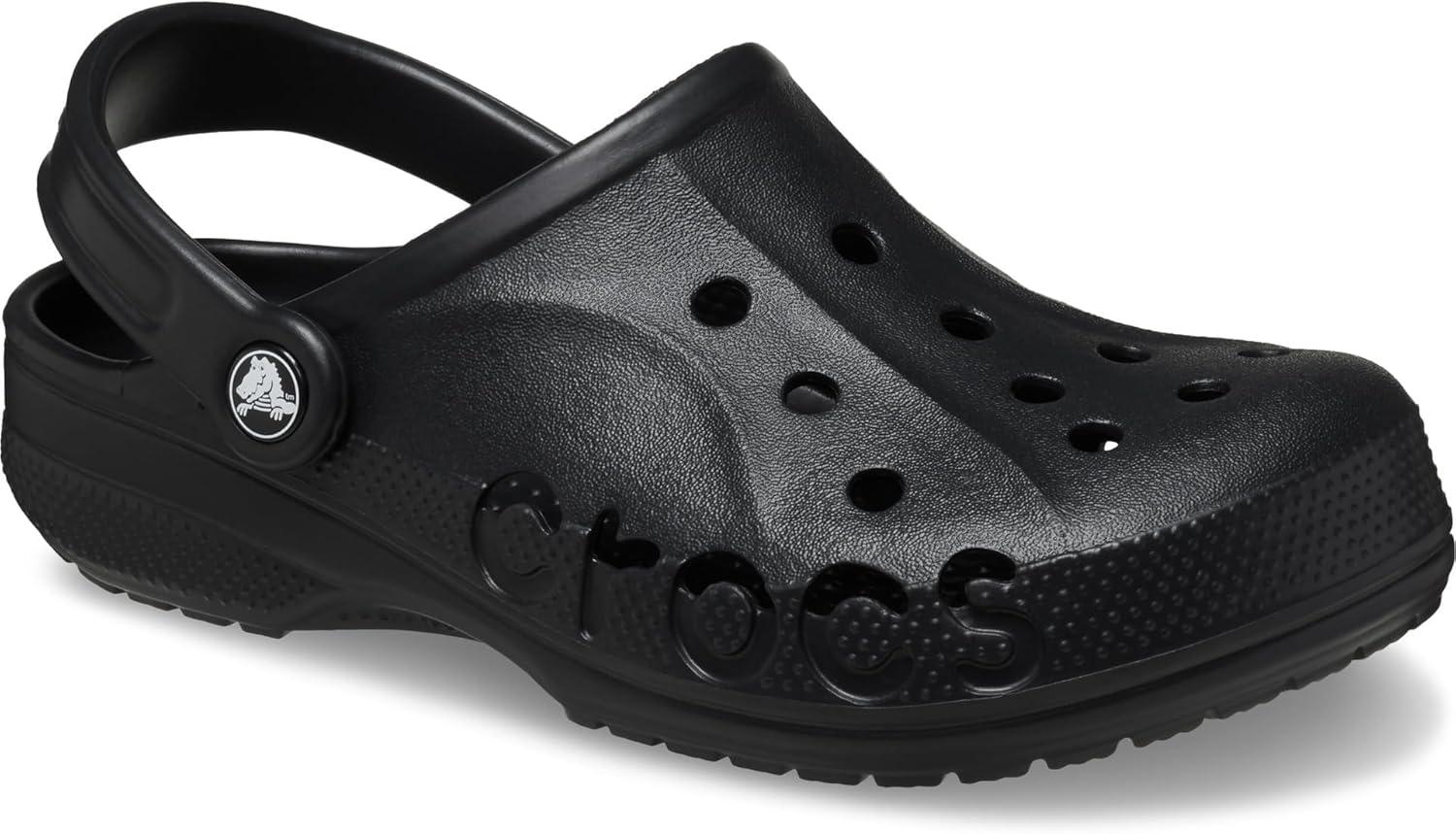 imageCrocs UnisexAdult Via Clogs Slipon Shoes for Men and WomenBlack