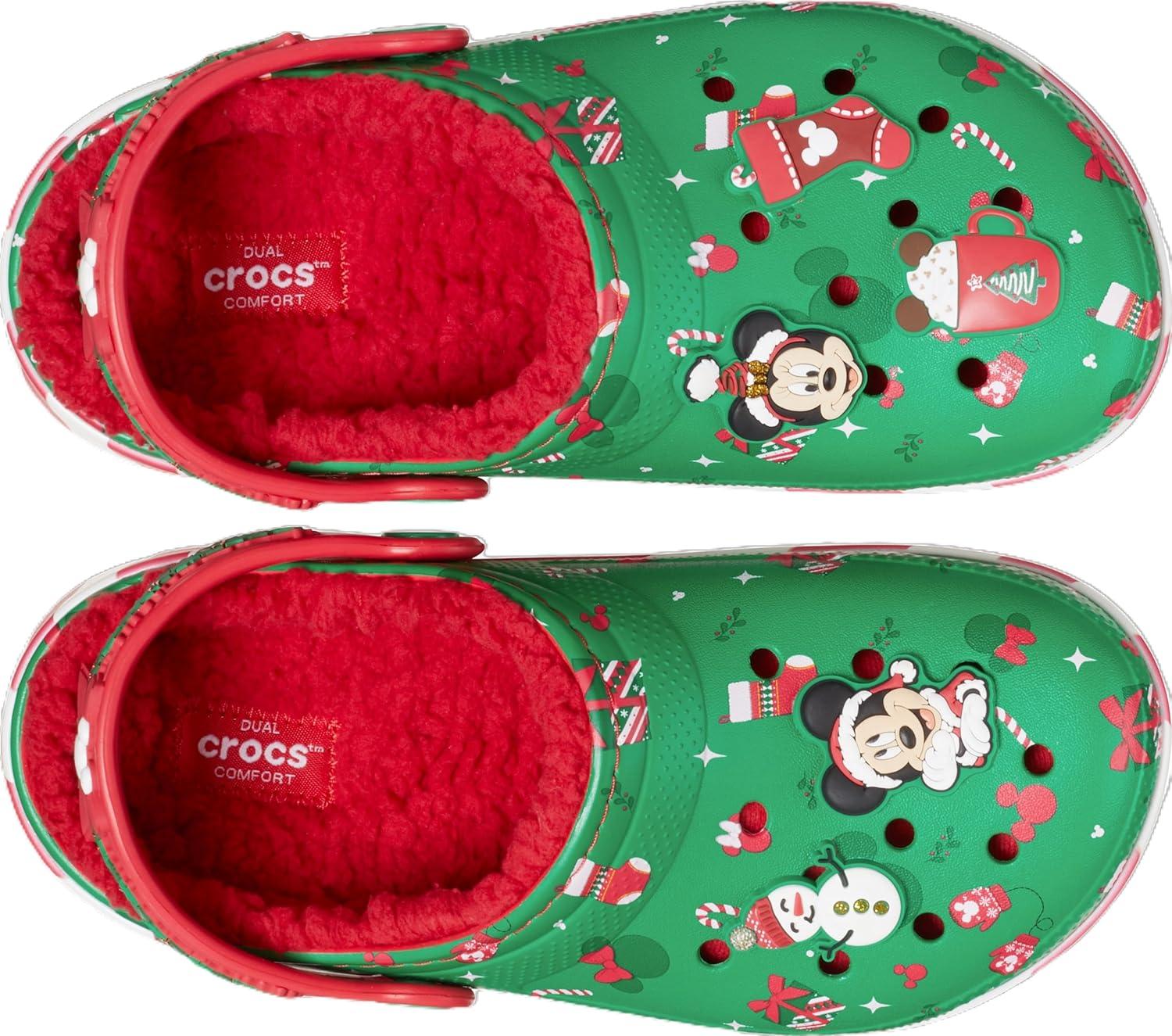 imageCrocs UnisexChild Kids Disney Clog Mickey Minnie Mouse ShoesMickey Holiday