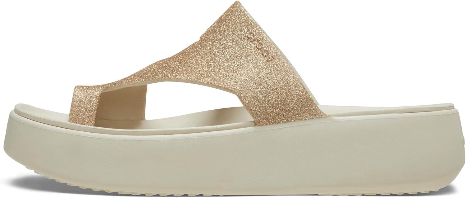 imageCrocs Womens Getaway Toe Loop Platform SandalsStucco