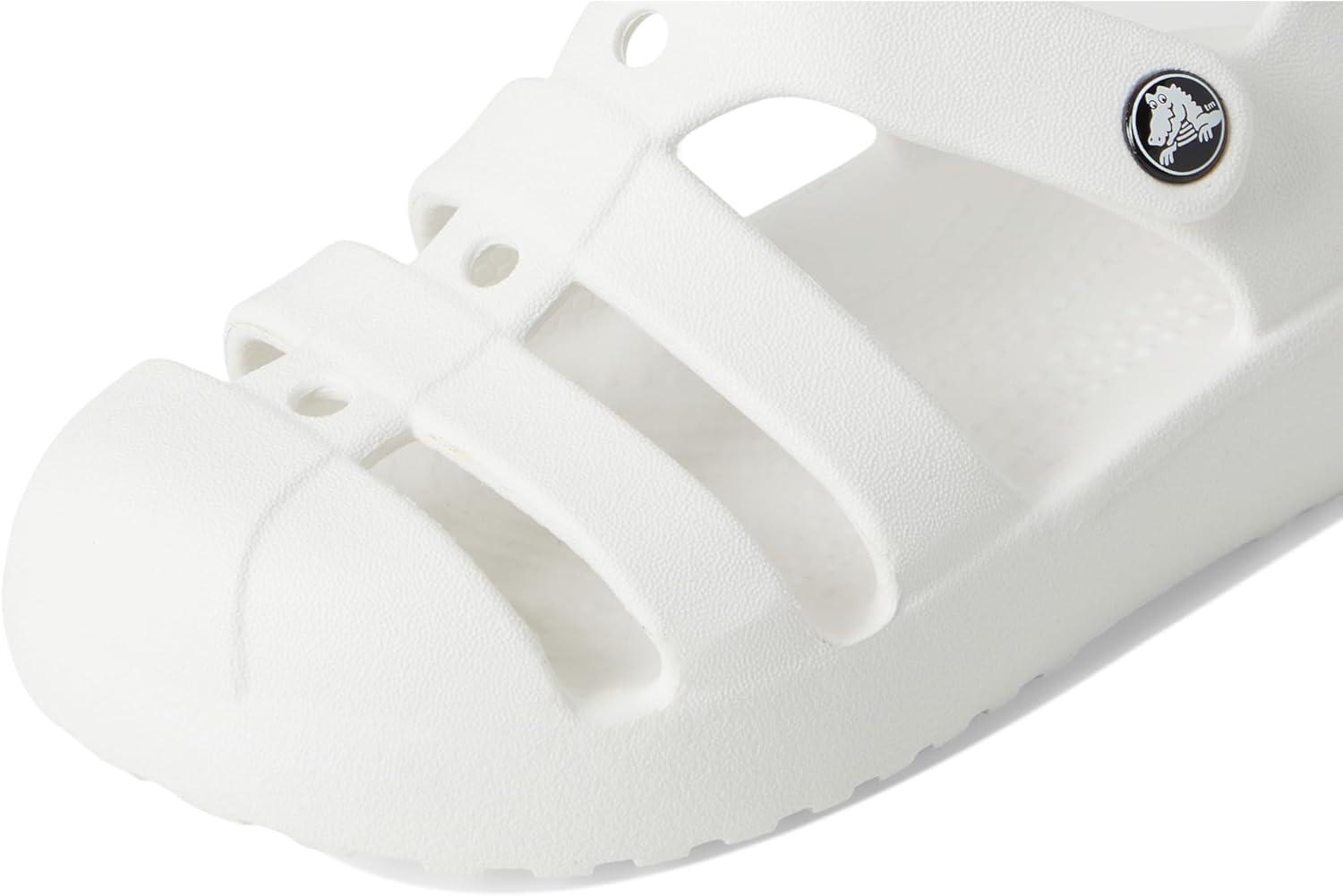 imageCrocs unisexchild Classic Fisherman Sandals ToddlerWhite