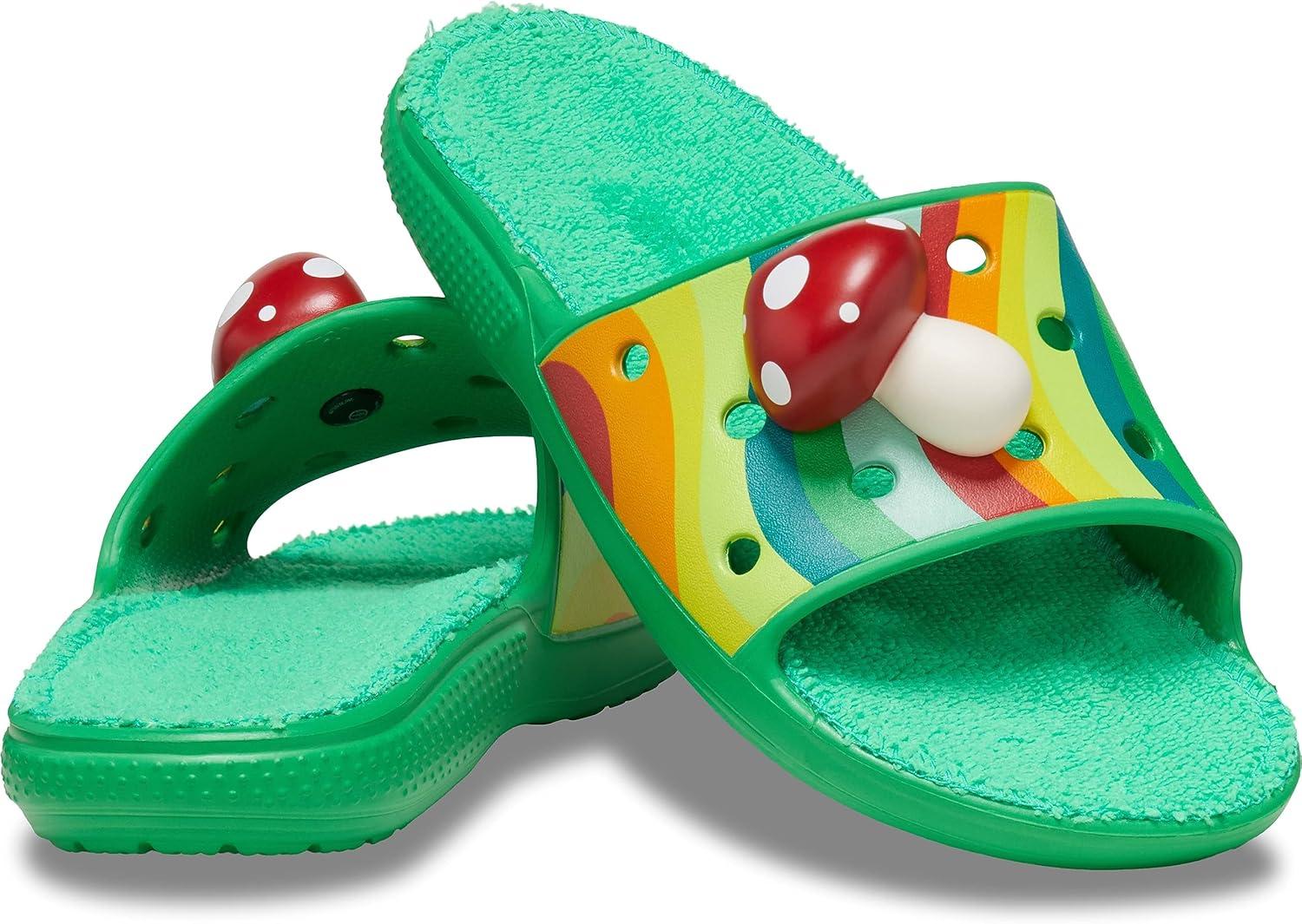 imageCrocs unisexchild Classic Slide SandalsGrass Green