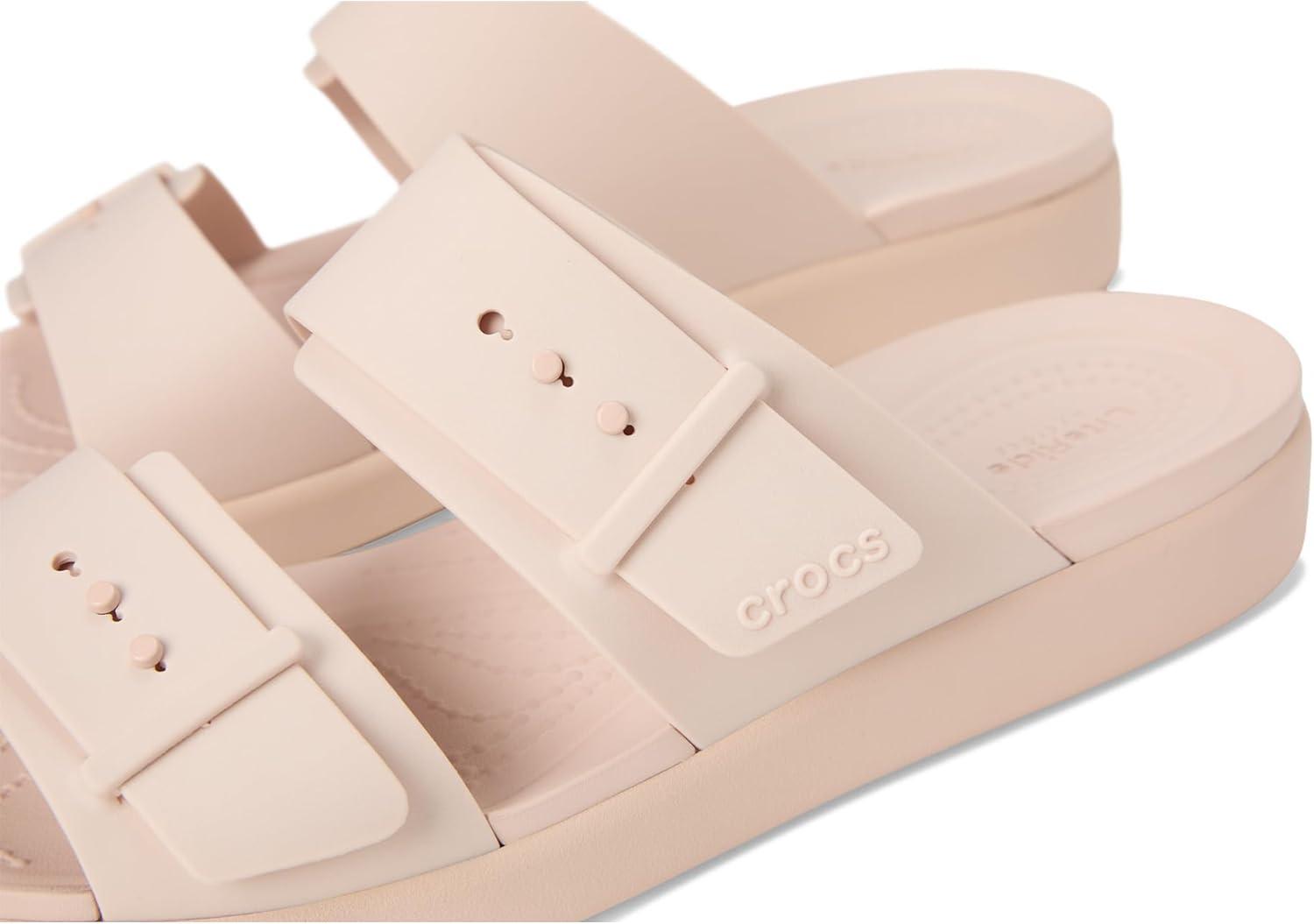 imageCrocs womens Brooklyn Buckle Low LowQuartz