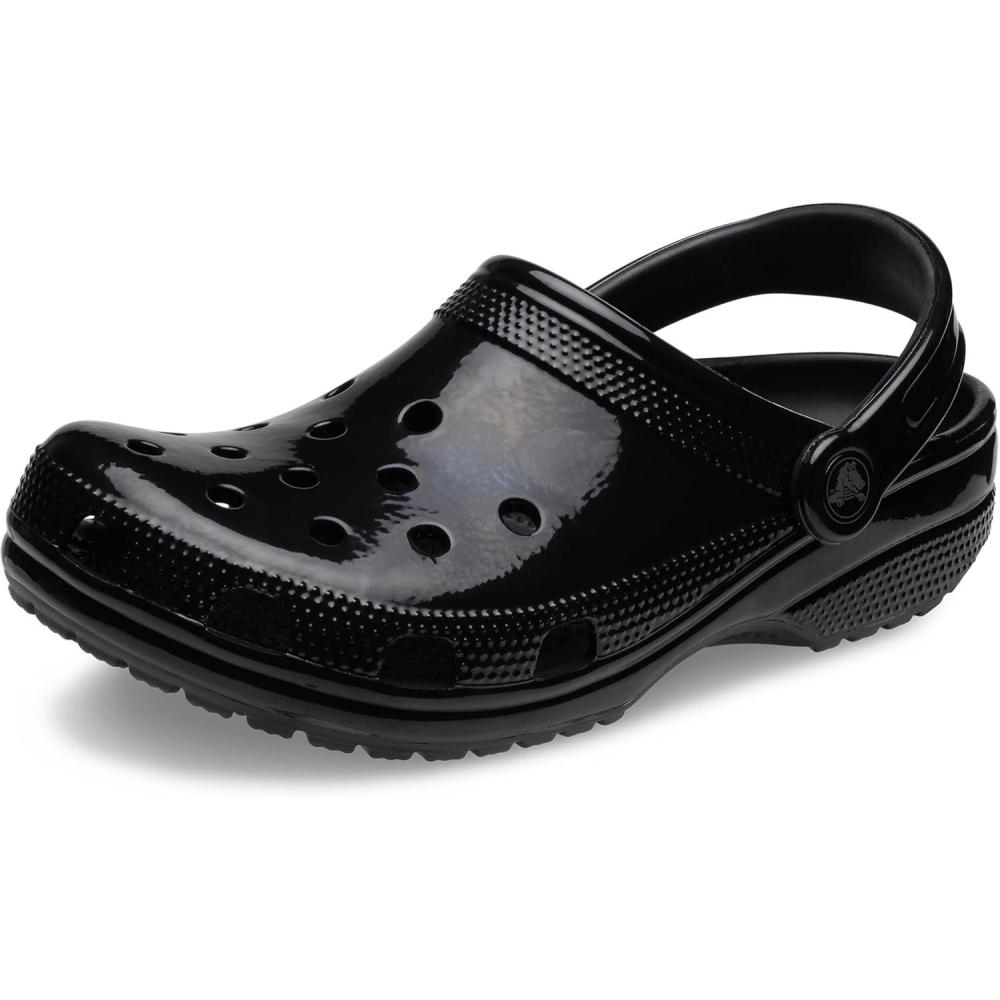 imageCrocs AdultUnisex Classic High Shine ClogBlack High Shine