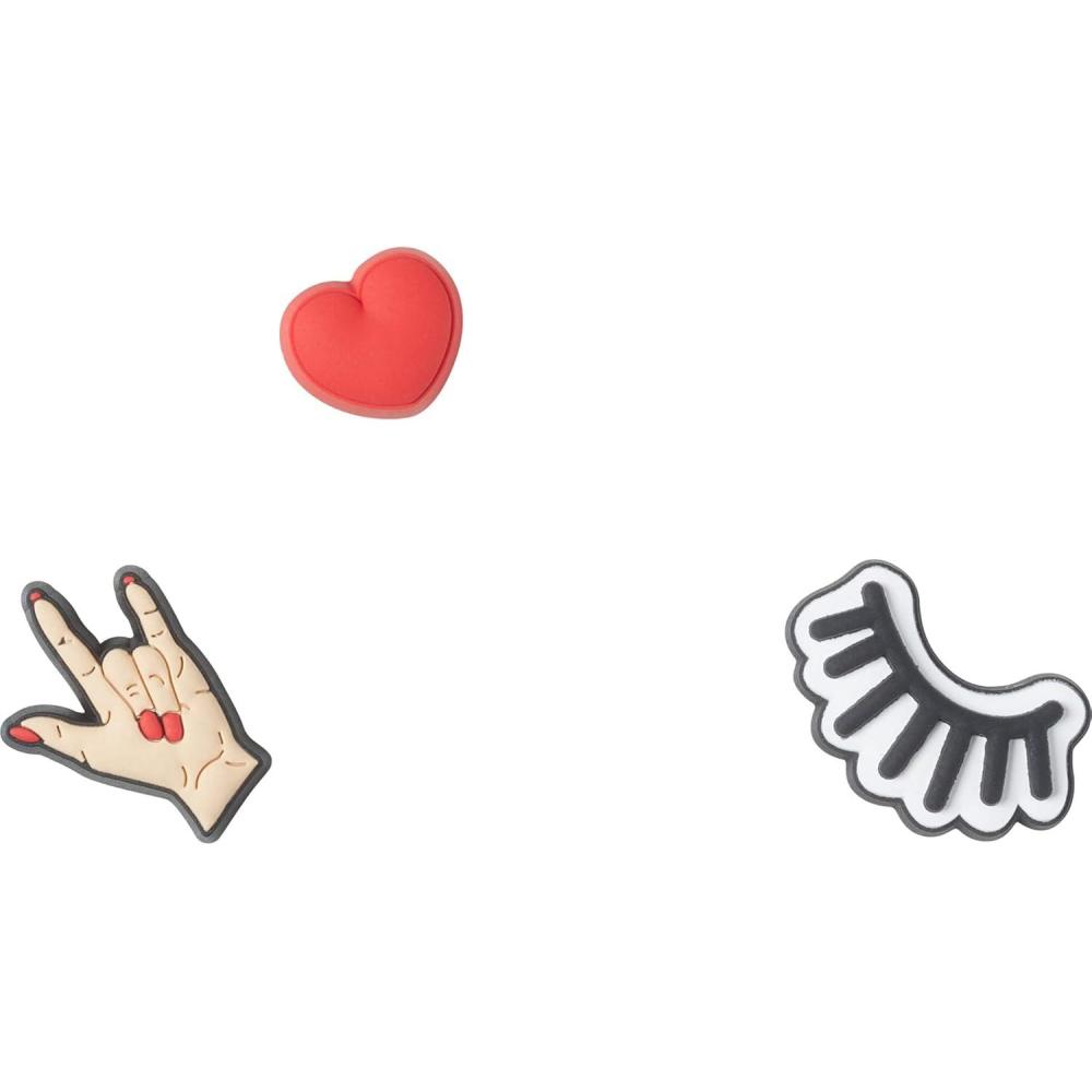 imageCrocs Jibbitz 5Pack Trendy Shoe Charms  JibbitzGirly Rock On 3Pack