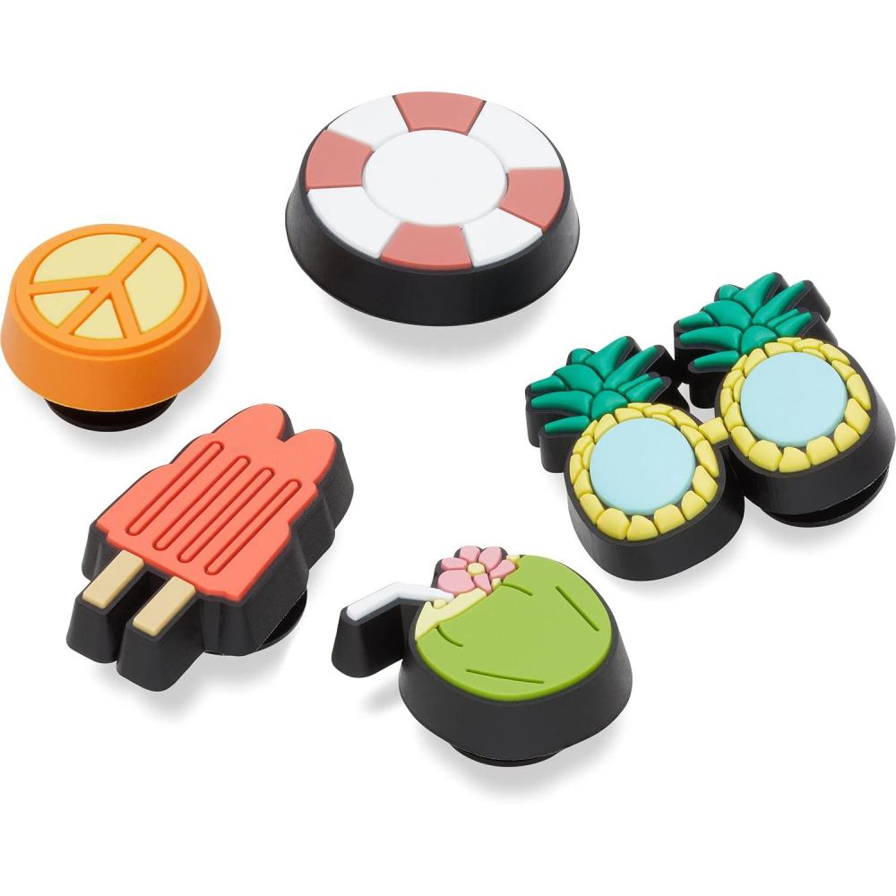 imageCrocs Jibbitz 5Pack Trendy Shoe Charms  JibbitzHappy Summer