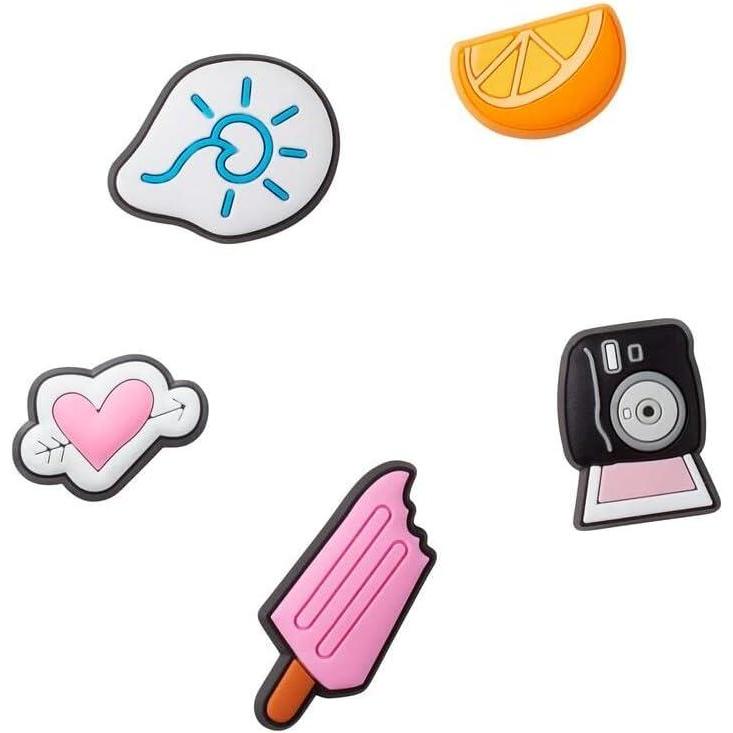 imageCrocs Jibbitz 5Pack Trendy Shoe Charms  JibbitzSumma Time Girl