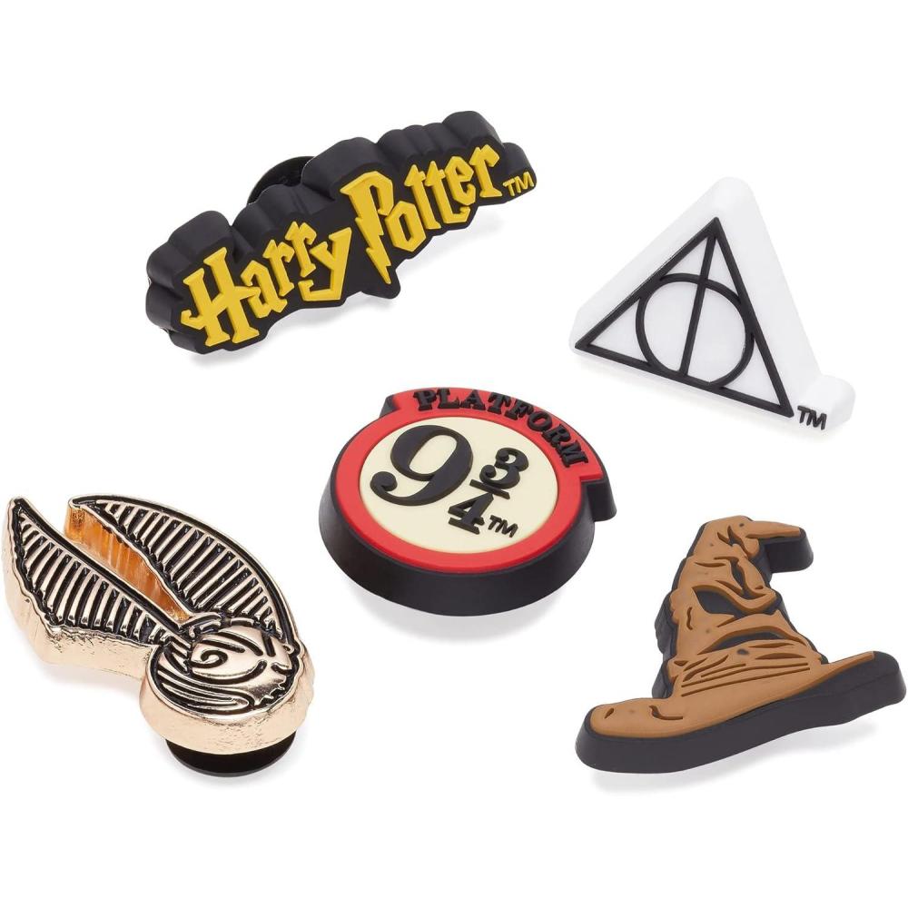 imageCrocs Jibbitz Shoe Charms Harry Potter Movie Characters Collection Multi PacksHarry Potter Symbol 5Pack
