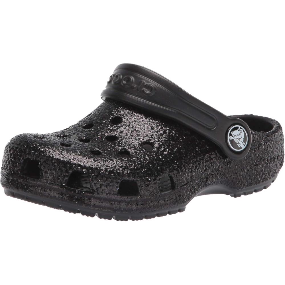 imageCrocs Kids Classic Glitter ClogsBlack