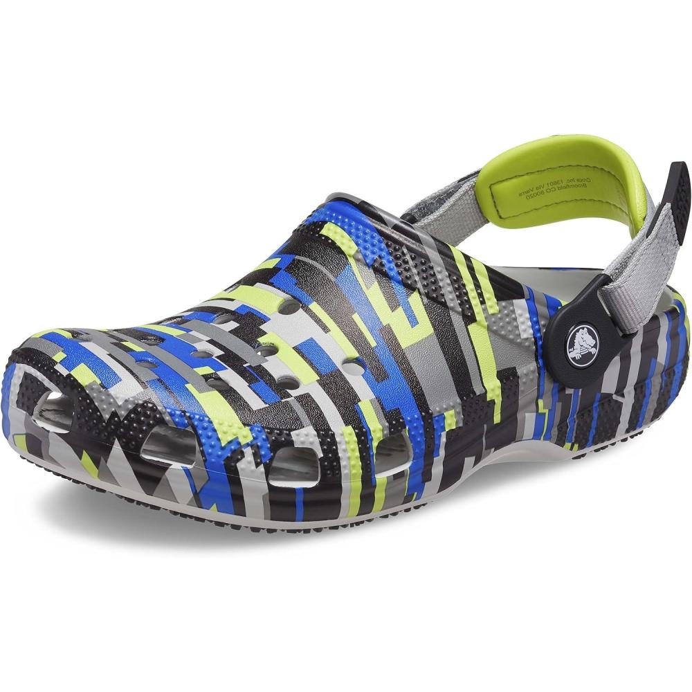 imageCrocs Unisex Adult Classic Adjustable Slip Resistant Work ClogsAtmosphereMulti